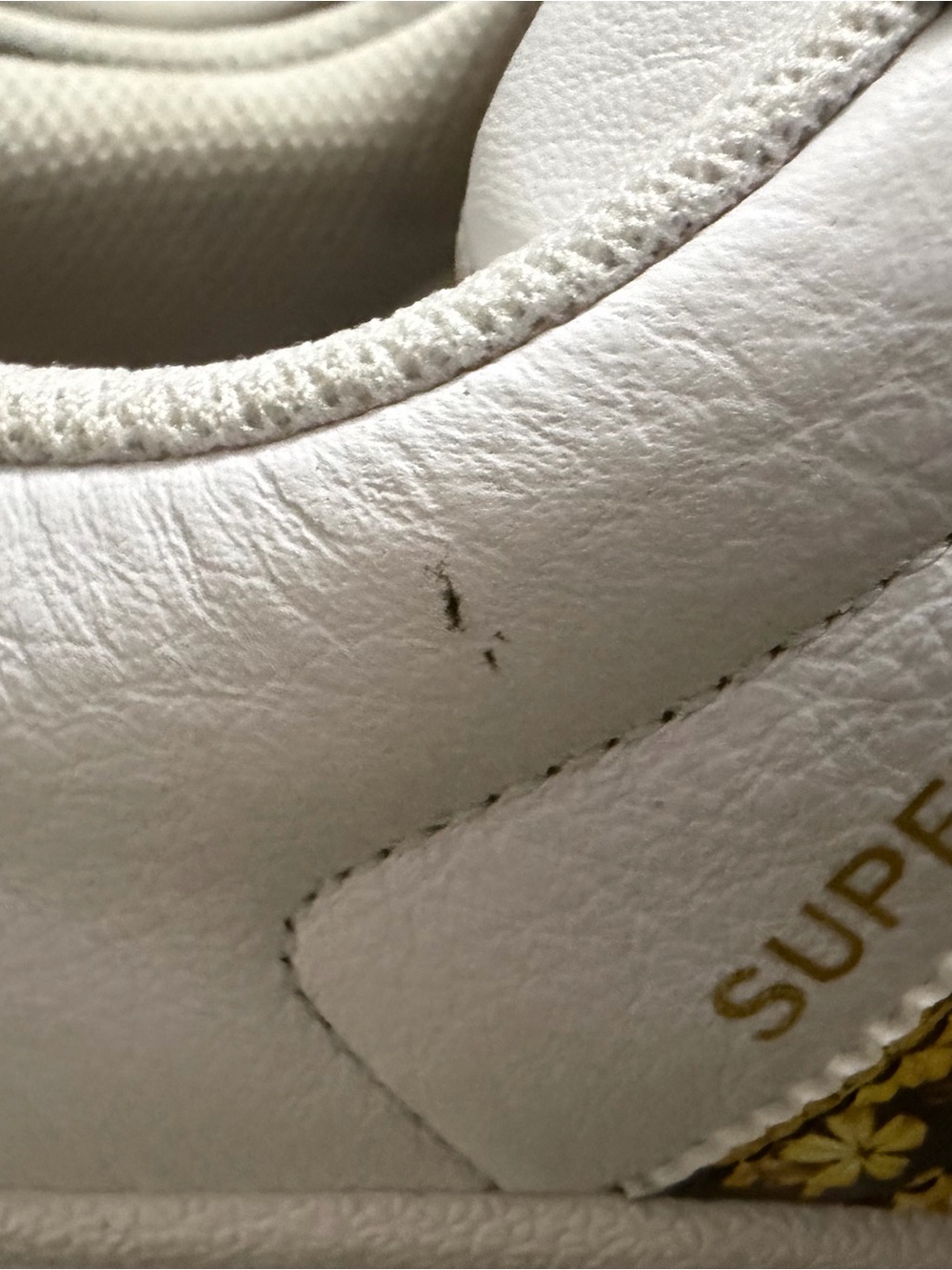 adidas White Sneakers with Floral Stripe Accents - Picture 9 of 9